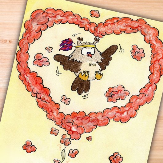 HART VAN HET ROOKbriefkaart VAN Nicole Janes Briefkaart