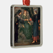 Hart van het Roos Metalen Ornament (Rechts)