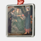 Hart van het Roos Metalen Ornament (Links)