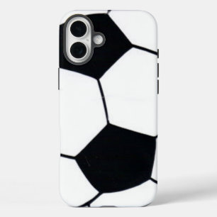Hart van het spel   "Ik hou van voetbal" (Voetbal) iPhone 16 Plus Hoesje