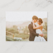 Hart van het strand van Seashells Beach Wedding Fo Visitekaartje (Achterkant)