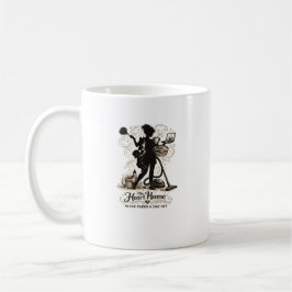 Hart van het Thuis Moeder Citaat Silhouette Ontwer Koffiemok