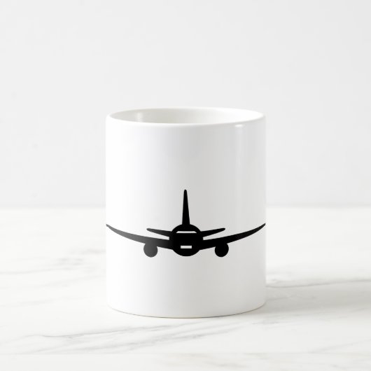Hart van het vliegtuig koffiemok (Center)
