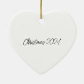 Hart van het Zee: Zeemeermin & Vis Keramisch Ornament (Achterkant)