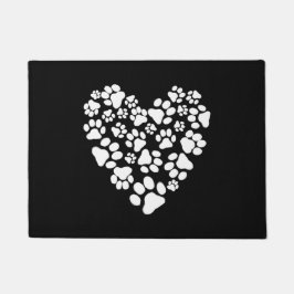 Hart van honden- en kattenverf | Pet Lover's Deurmat