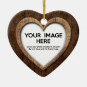 Hart van Hout (aanpassen vóór aankoop) Keramisch Ornament (Voorkant)