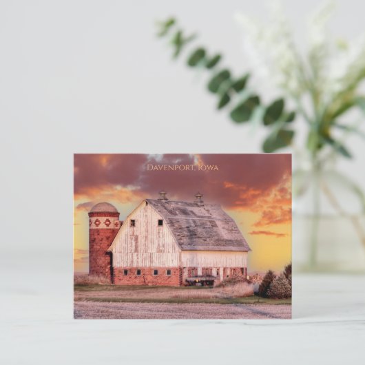 Hart van Iowa Briefkaart (Staand voorkant)