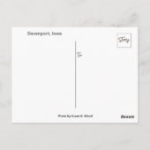 Hart van Iowa Briefkaart (Achterkant)