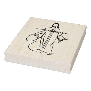 Hart van Jezus illustratie kunststempel Rubberstempel