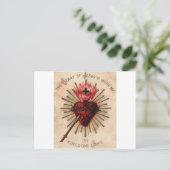Hart van Jezus (klein) Briefkaart (Staand voorkant)