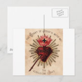 Hart van Jezus (klein) Briefkaart (Voorkant / Achterkant)