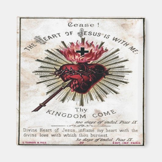 Hart van Jezus magneet (Voorkant)