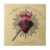 Hart van Jezus Tile Tegeltje (Voorkant)