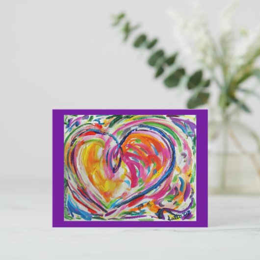 Hart van Joy Briefkaart (Staand voorkant)