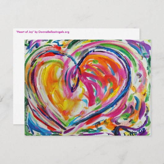 Hart van Joy Briefkaart (Voorkant / Achterkant)