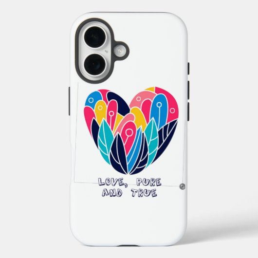 Hart van levendige veren Case-Mate iPhone case (Achterkant)