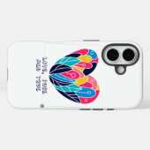Hart van levendige veren Case-Mate iPhone case (Achterkant (horizontaal))