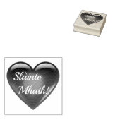 Hart van liefde Schotse Gaidhlig slainte Mhath! Rubberstempel (Gestempeld)