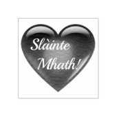 Hart van liefde Schotse Gaidhlig slainte Mhath! Rubberstempel (Afrduk)