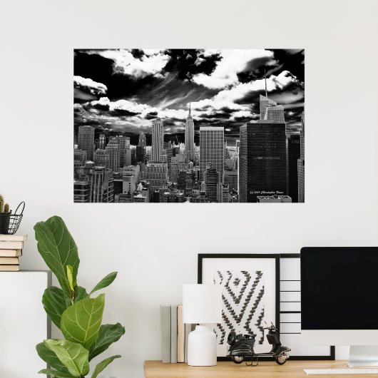 Hart van Manhattan - 30 Rockefeller Plaza Poster (Thuiskantoor)