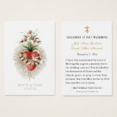 Hart van Maria Katholieke Bruiloft Gebed Kaart (Voorkant /achterkant)