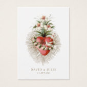 Hart van Maria Katholieke Bruiloft Gebed Kaart (Voorkant)