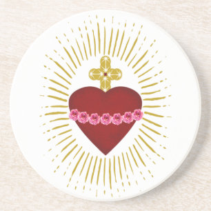 Hart van Maria Zandsteen Onderzetter