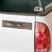 Hart van mijn soldaat bumpersticker (Op Truck)