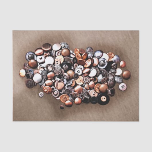 Hart van  naaien Buttonnen Fotografisch Tissuepapier (Voorkant)