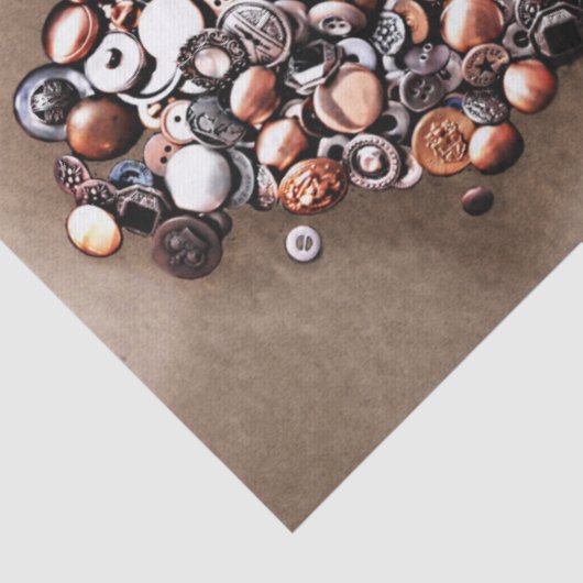 Hart van  naaien Buttonnen Fotografisch Tissuepapier (Detail)