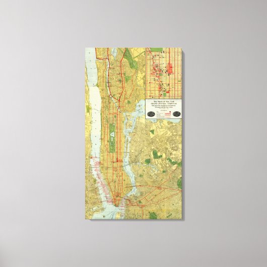 Hart van New York Canvas Afdruk (Voorkant)