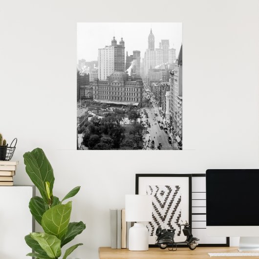 Hart van New York City: 1908 Poster (Thuiskantoor)