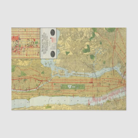 Hart van New York Tissuepapier (Voorkant)