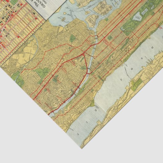 Hart van New York Tissuepapier (Detail)