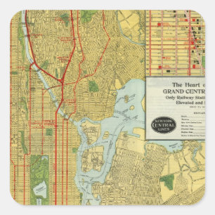 Hart van New York Vierkante Sticker