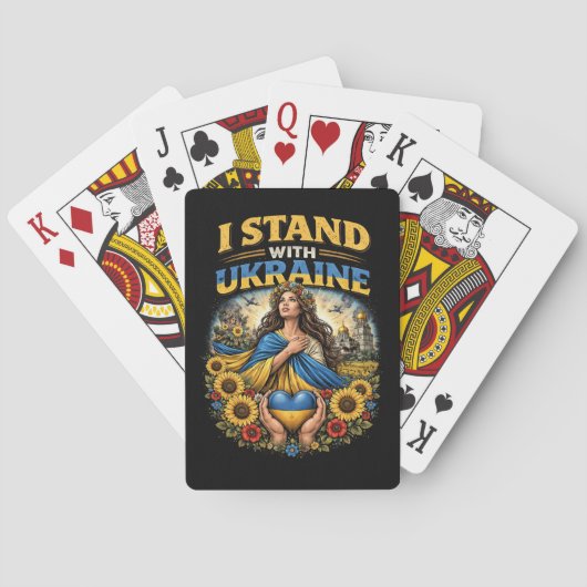 Hart van Oekraïne Pokerkaarten (Achterkant)