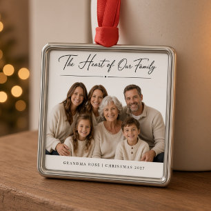 Hart van onze familie Persoonlijke oma familie Metalen Ornament