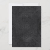 Hart van Parels op Zwarte Bruiloft Save The Date (Achterkant)