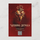 Hart van passie, romance en liefde. informatiekaartje (Voorkant)