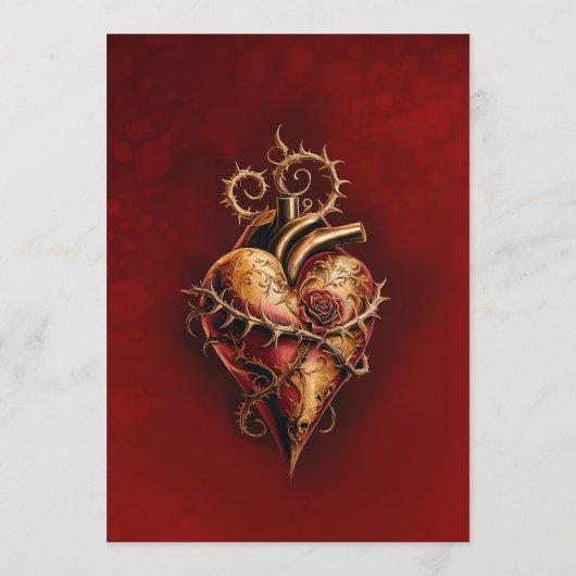 Hart van passie, romance en liefde. menu (Achterkant)