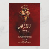 Hart van passie, romance en liefde. menu (Voorkant)