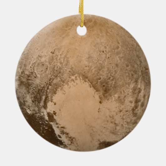 Hart van Pluto Keramisch Ornament (Achterkant)