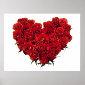 Hart van rode rozen poster (Voorkant)