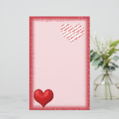 Hart van Rood en Foto Lijst Briefpapier (Staand voorkant)