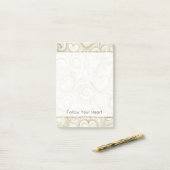 Hart van room post-it® notes (Op bureau)