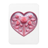 Hart van Rozen Magneet (Verticaal)