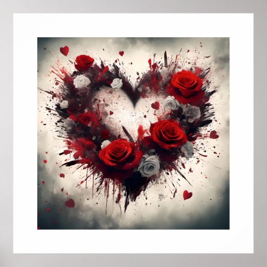 Hart van Rozen Poster (Voorkant)