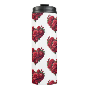 Hart van Rozen - Romantische Bloemenkunst Thermosbeker