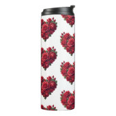 Hart van Rozen - Romantische Bloemenkunst Thermosbeker (Gedraaid links)