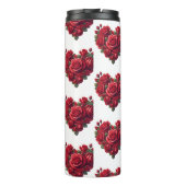 Hart van Rozen - Romantische Bloemenkunst Thermosbeker (Achterkant)